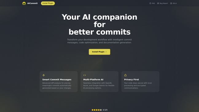 screenshot of AiCommitApp