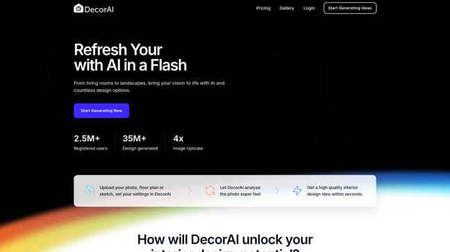 screenshot of DecorAI