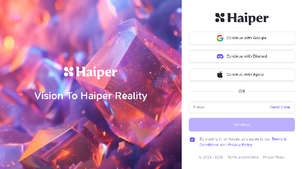 screenshot of Haiper