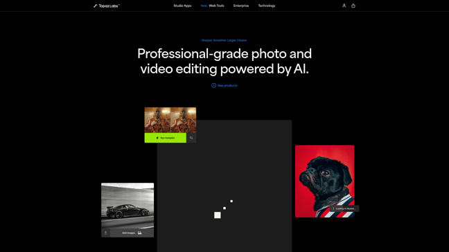 screenshot of Topaz Labs