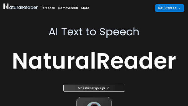 screenshot of NaturalReader