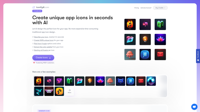 screenshot of Iconify AI