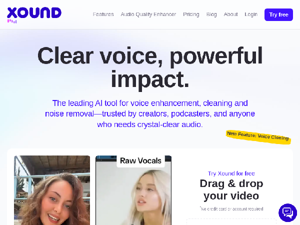 screenshot of Xound