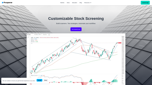 screenshot of Prosperse
