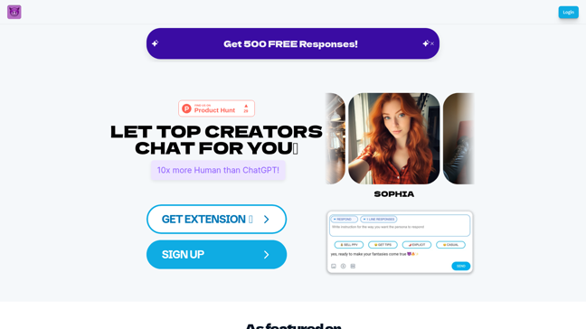 screenshot of ChatPersona.ai