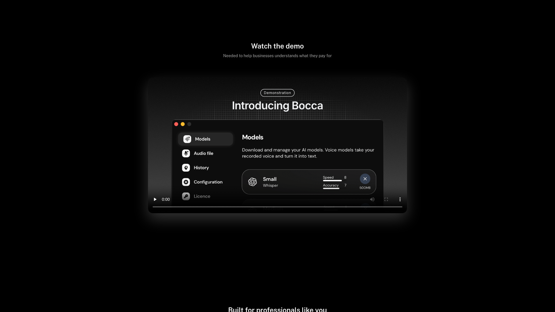 Démo Bocca