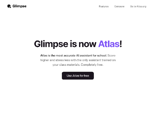 screenshot of GlimpseSurf