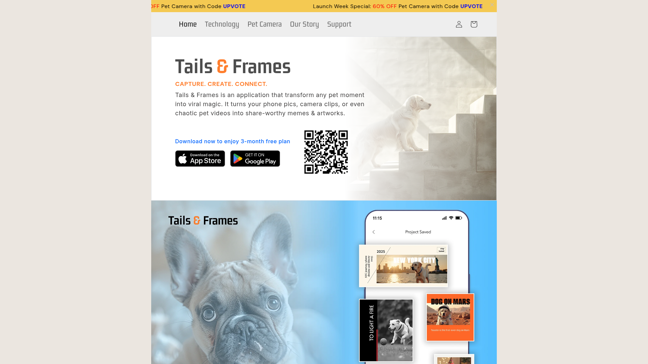 screenshot of Tails & Frames