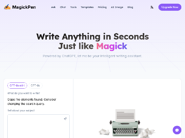 screenshot of MagickPen