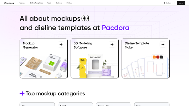 screenshot of Pacdora