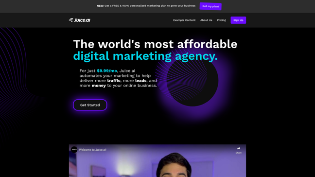screenshot of Juice.ai
