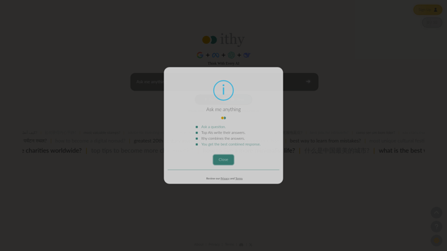 screenshot of Ithy