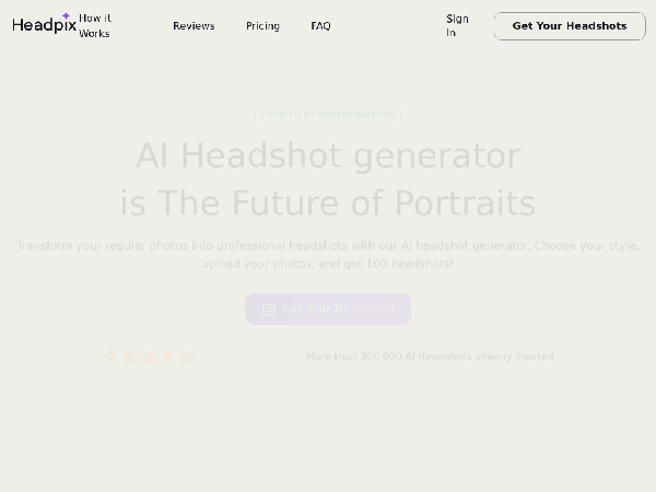 screenshot of Headpix