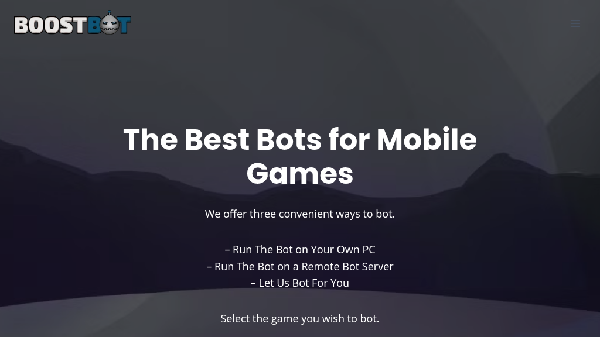 screenshot of BoostBot