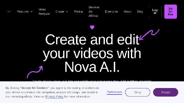 screenshot of Nova A.I.