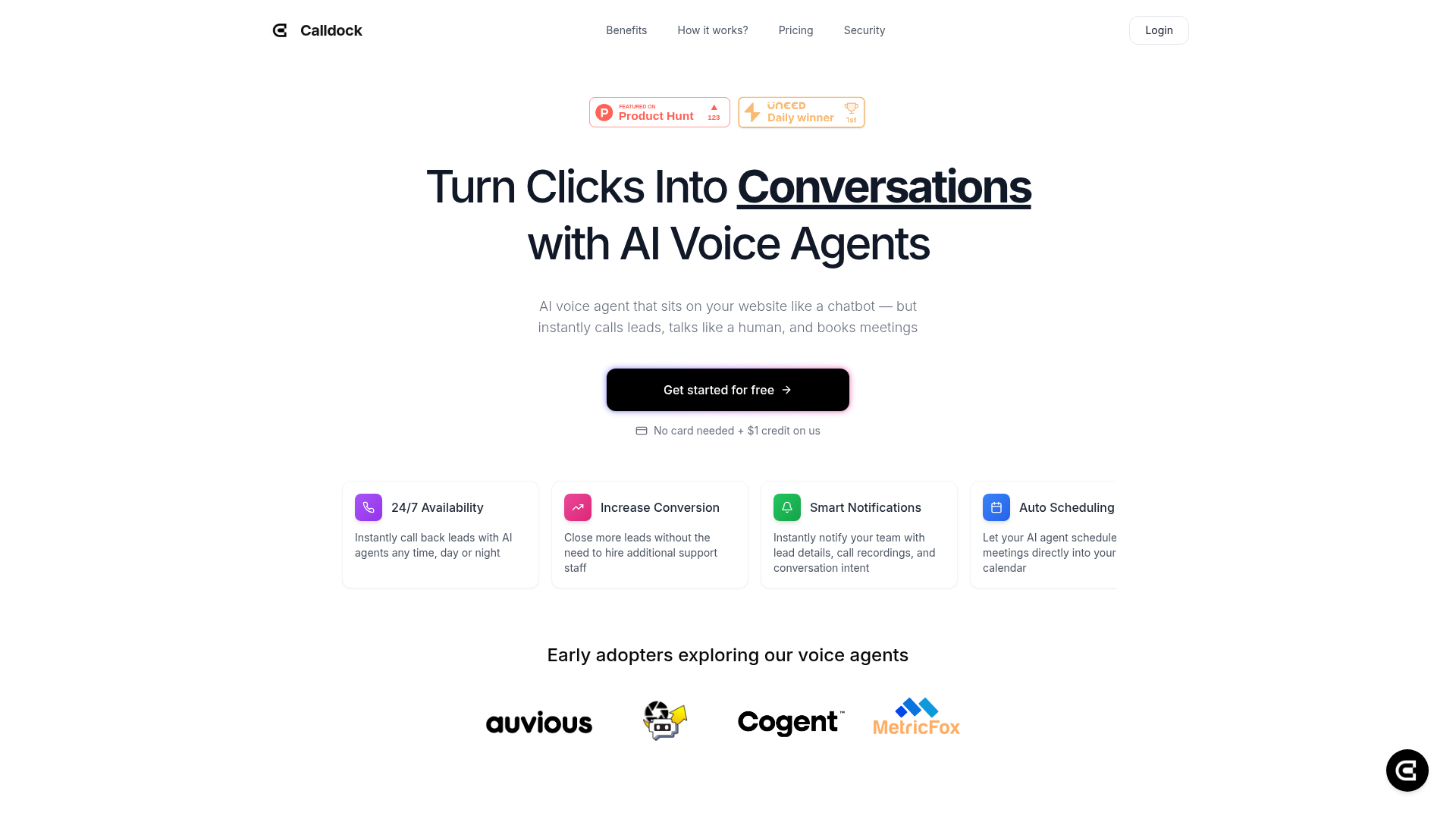 Calldock Homepage