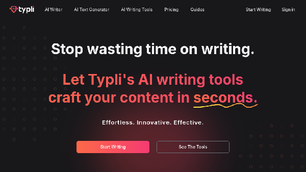 screenshot of Typli