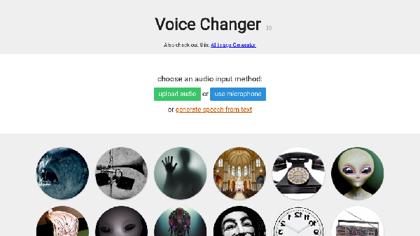 screenshot of VoiceChanger