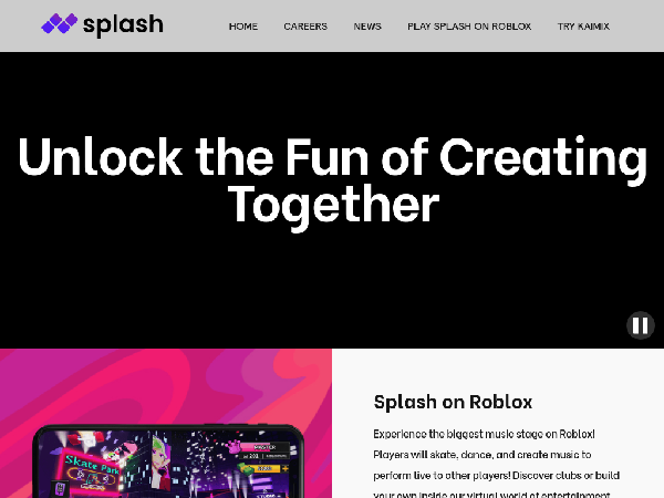 screenshot of SplashMusic