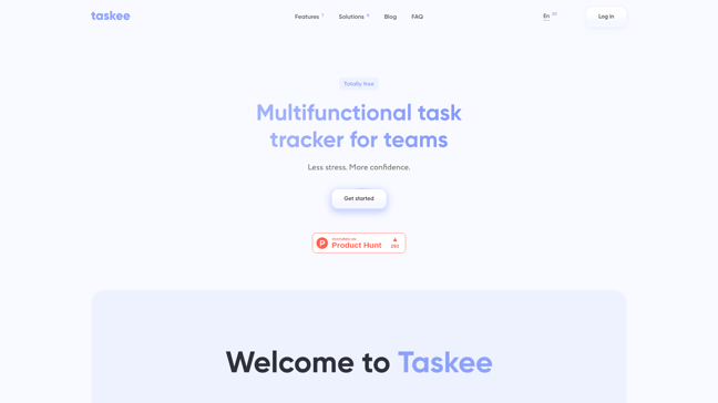 screenshot of TaskeePro