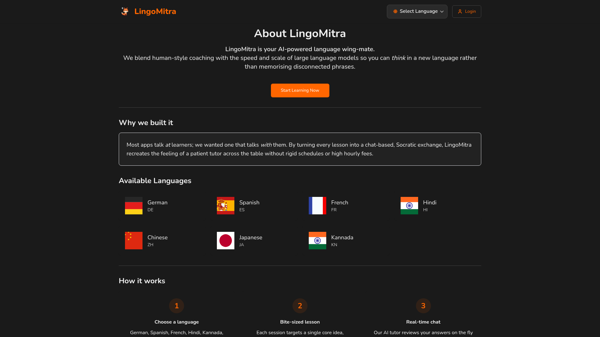 Wie LingoMitra funktioniert