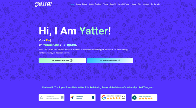 screenshot of Yatter