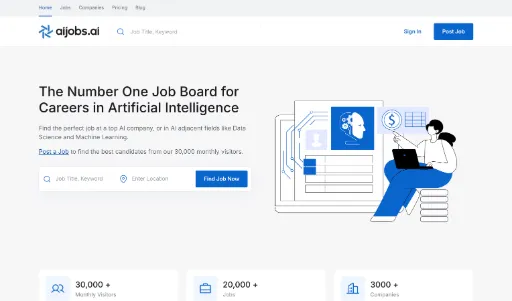 screenshot of AIJobs