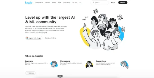 screenshot of Kaggle