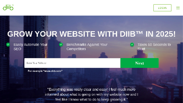 screenshot of Diib