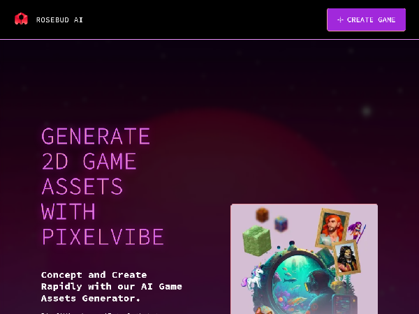 screenshot of PixelVibe