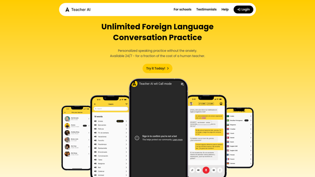 screenshot of Teacher AI