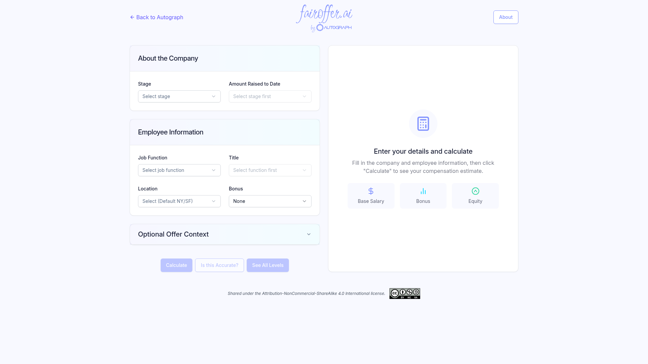 screenshot of Fair Offer