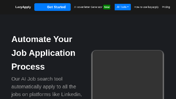 screenshot of LazyApply