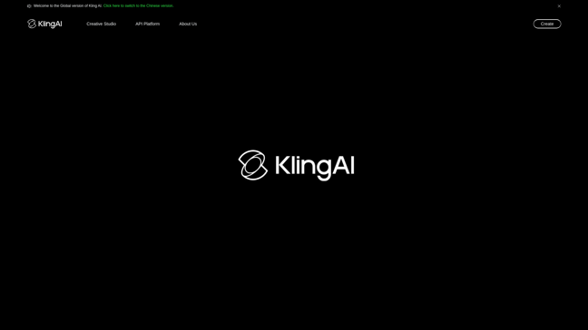 screenshot of Kling AI