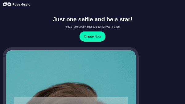 screenshot of FaceMagic.ai