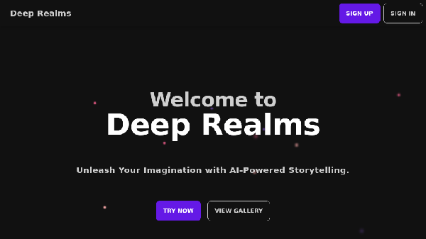 screenshot of Deep Realms