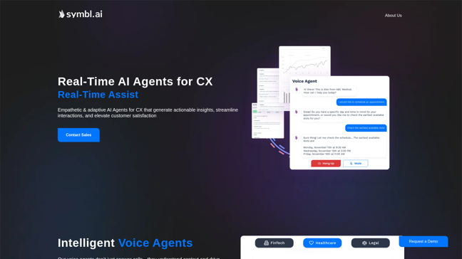 screenshot of Symbl.ai