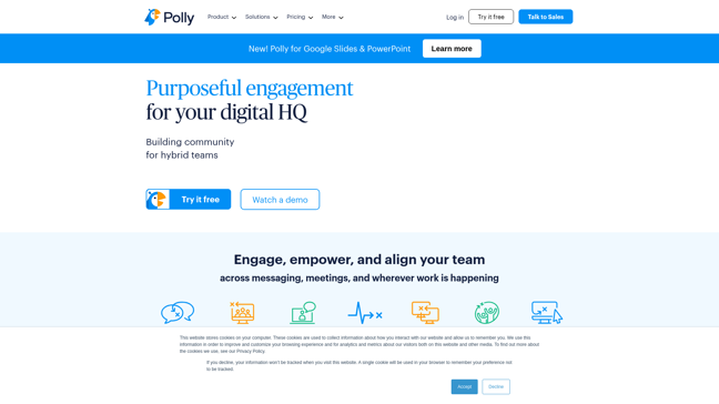 screenshot of Polly