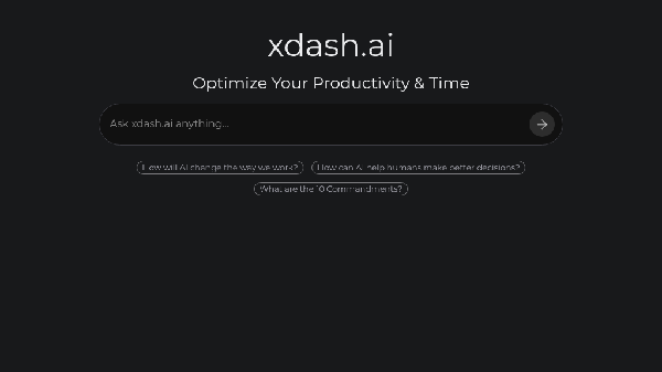 screenshot of Xdash.ai