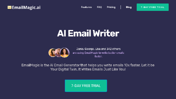 screenshot of EmailMagic AI