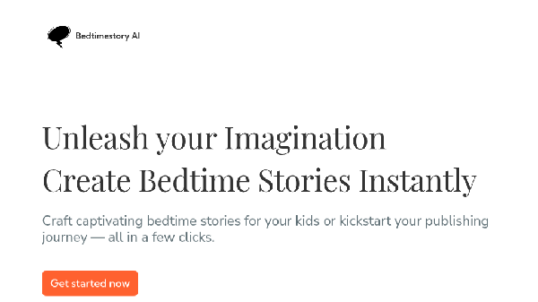 screenshot of BedtimeStory.ai