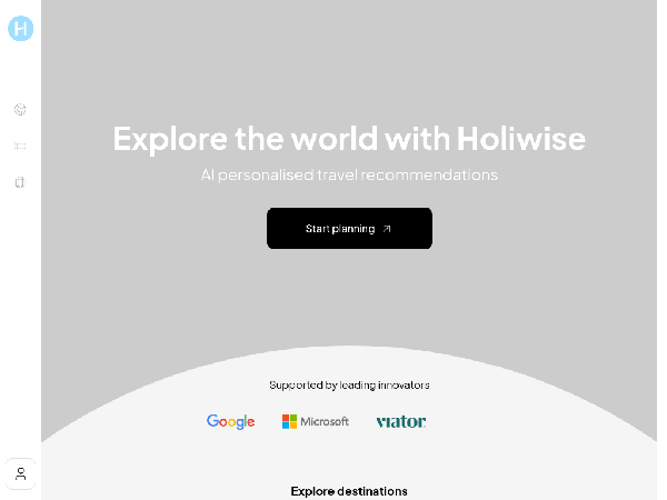 screenshot of Holiwise