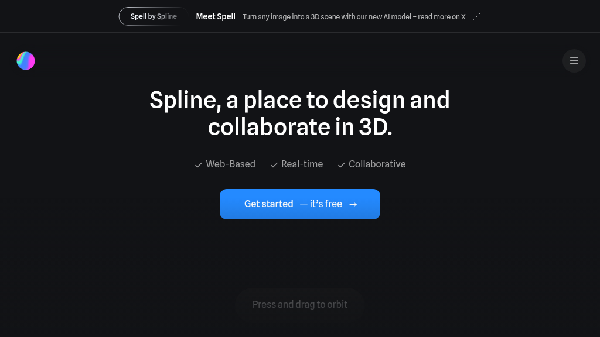 screenshot of Spline