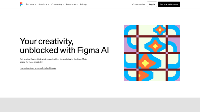 screenshot of Figma AI