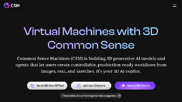 screenshot of Common Sense Machines