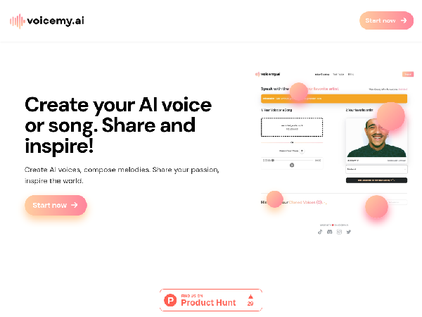 screenshot of VoiceMy.AI