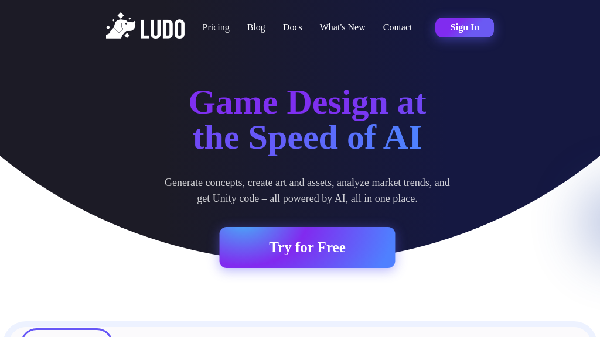 screenshot of Ludo.ai