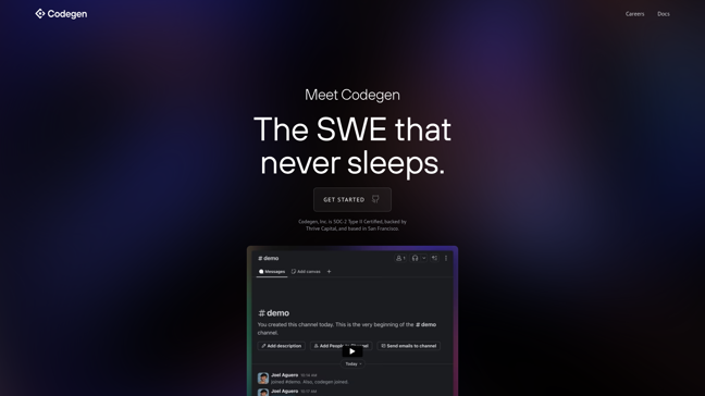 screenshot of Codegen