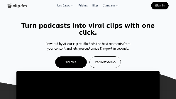 screenshot of ClipFM