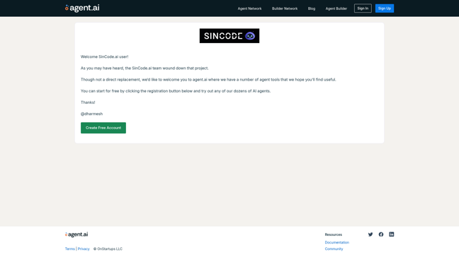 screenshot of SinCode